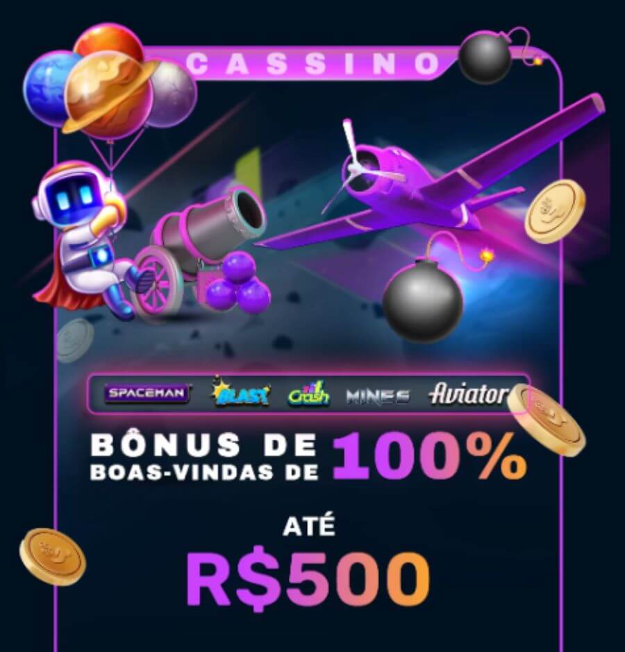 Bônus de boas-vindas para Crash Games na BetifyMe.