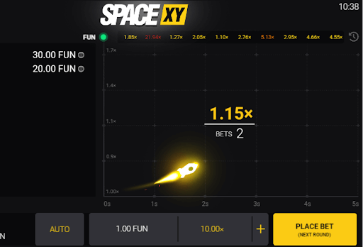 SPACE XY Aposta - Jogo do foguete