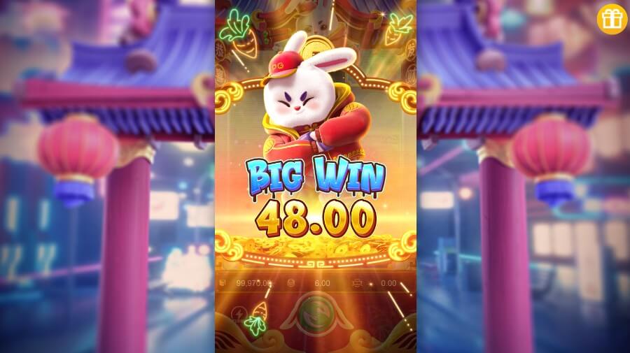 Big Win na Fortune Rabbit slot Brasil