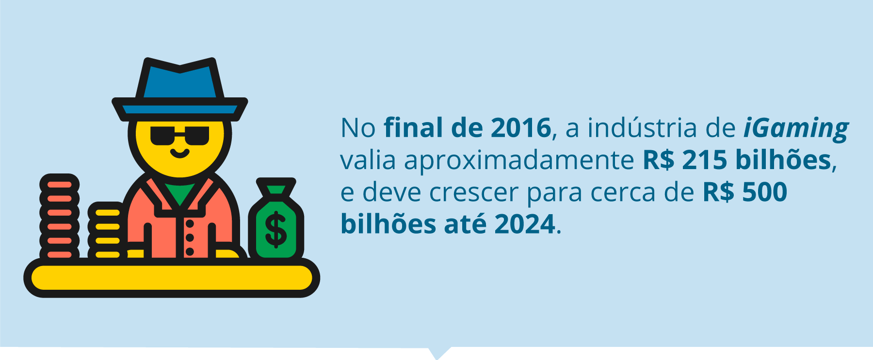 O iGaming valia R$215 milhões em 2016