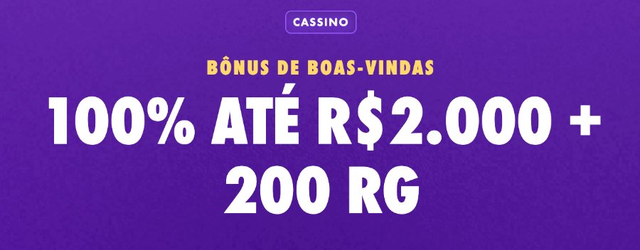 Bonus de boas vindas